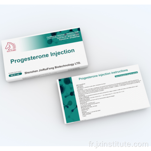 Médecine vétérinaire d&#39;injection de progestérone